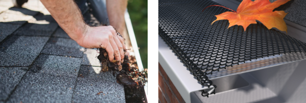 Dirty Gutters and Gutter Screen